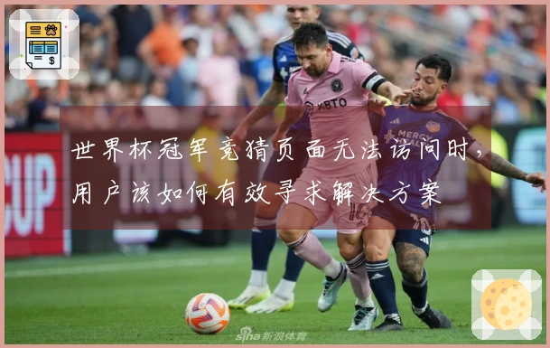 世界杯冠军竞猜页面无法访问时，用户该如何有效寻求解决方案